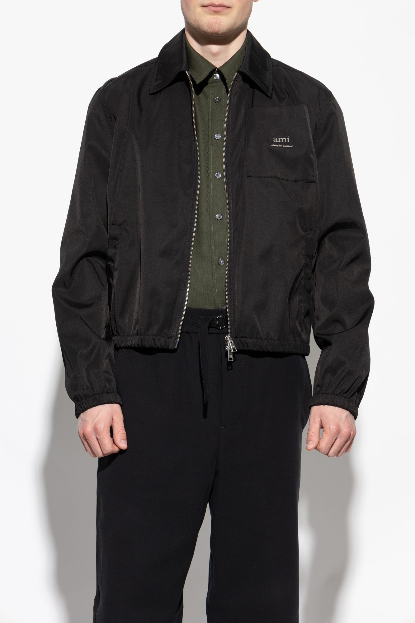 【メーカー公式ショップ】 Black Jacket with logo Ami Alexandre Mattiussi - Vitkac AS ジャケット・アウター